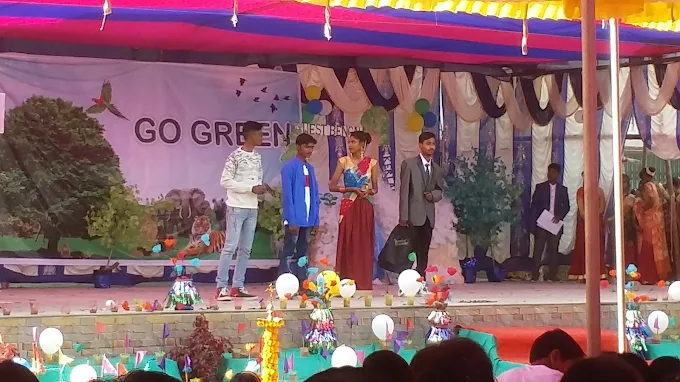 Students Performing Cultural Dance on Stage